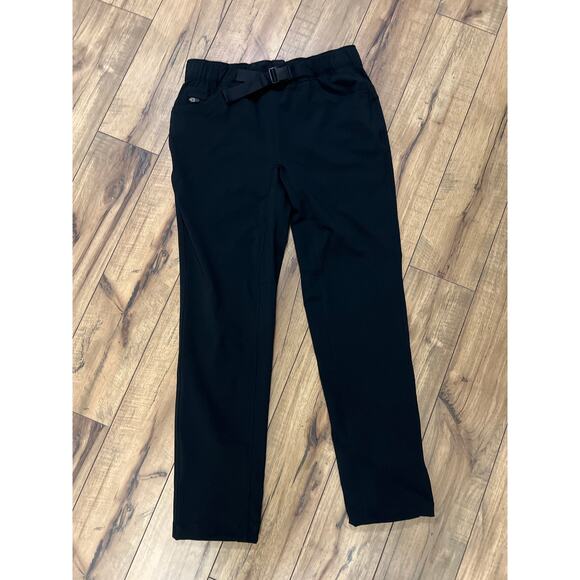 Eddie Bauer size 2P 2 petite black pants with belt - Picture 1 of 6